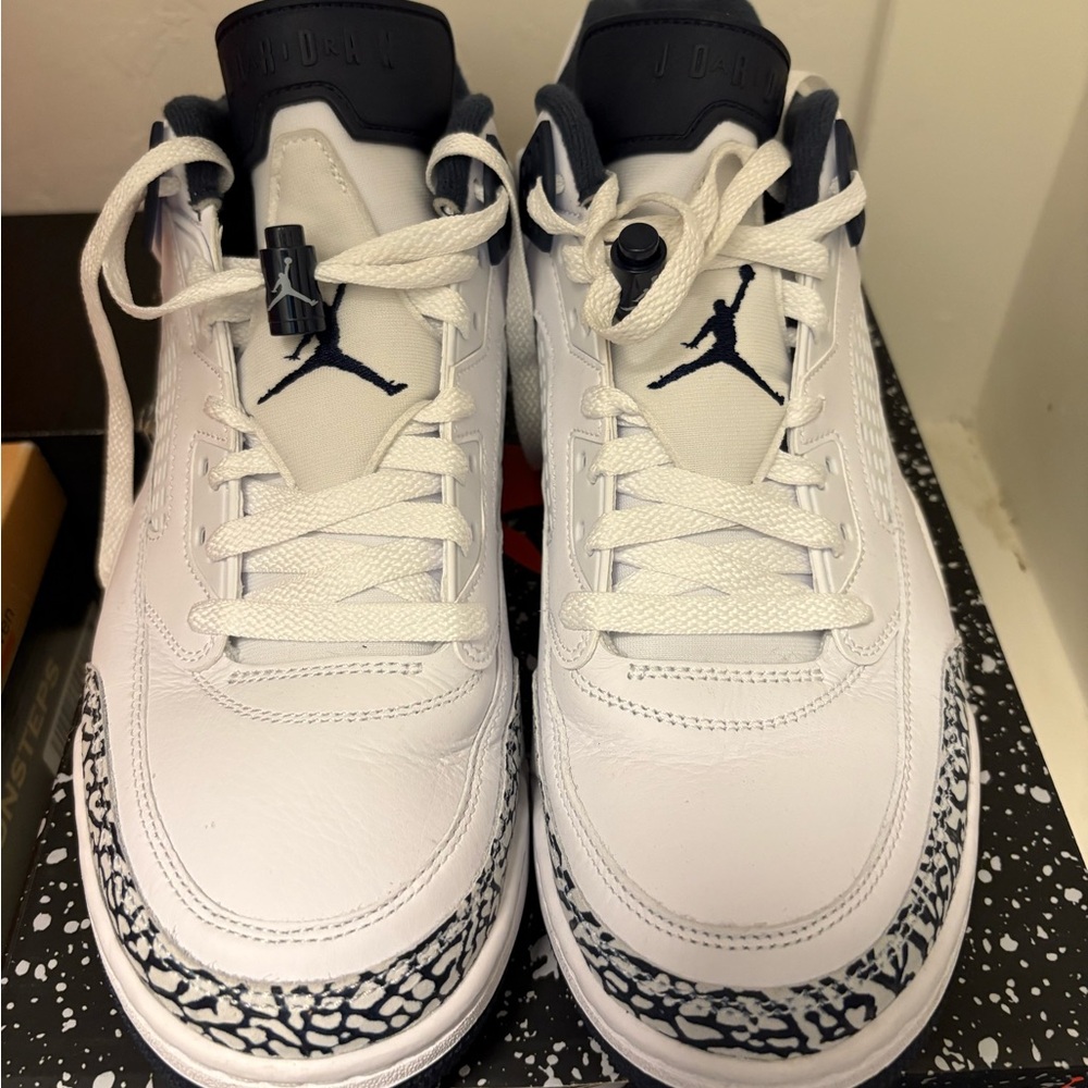 Jordan Spike Low White and Black Sneakers